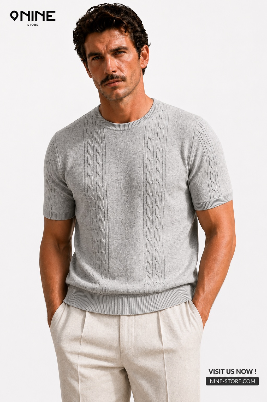 Knitted Round T-Shirt