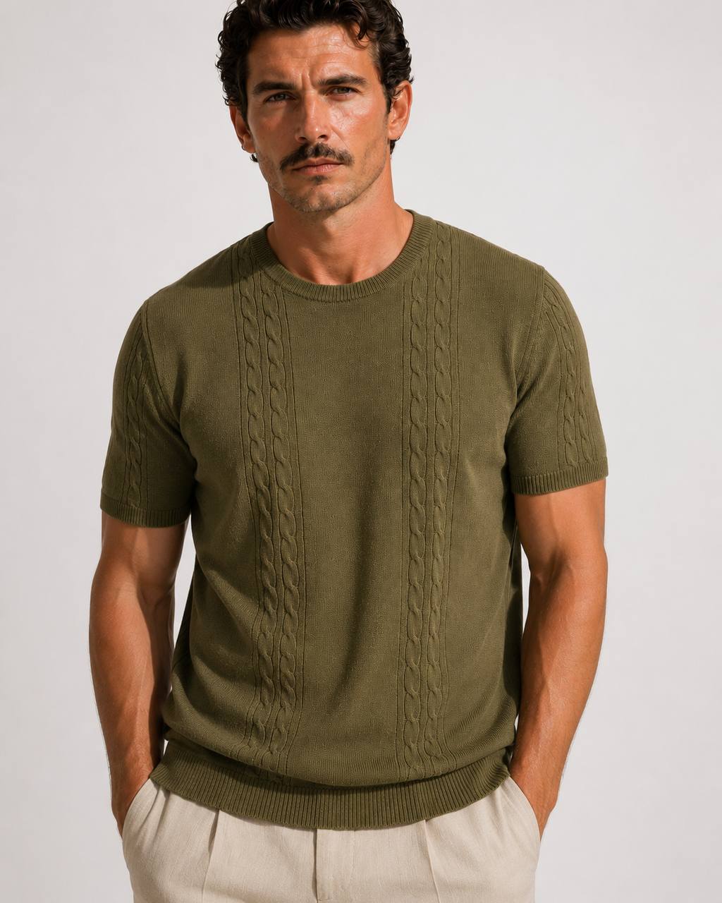 Knitted Round T-Shirt