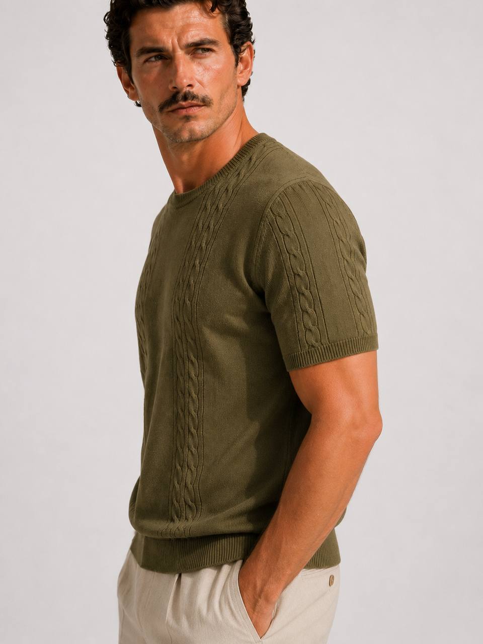 Knitted Round T-Shirt